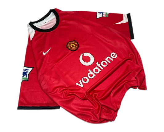 Cristiano Ronaldo Manchester United 2004–06 Retro Kit | top Embroidered | 5 Sleeve
