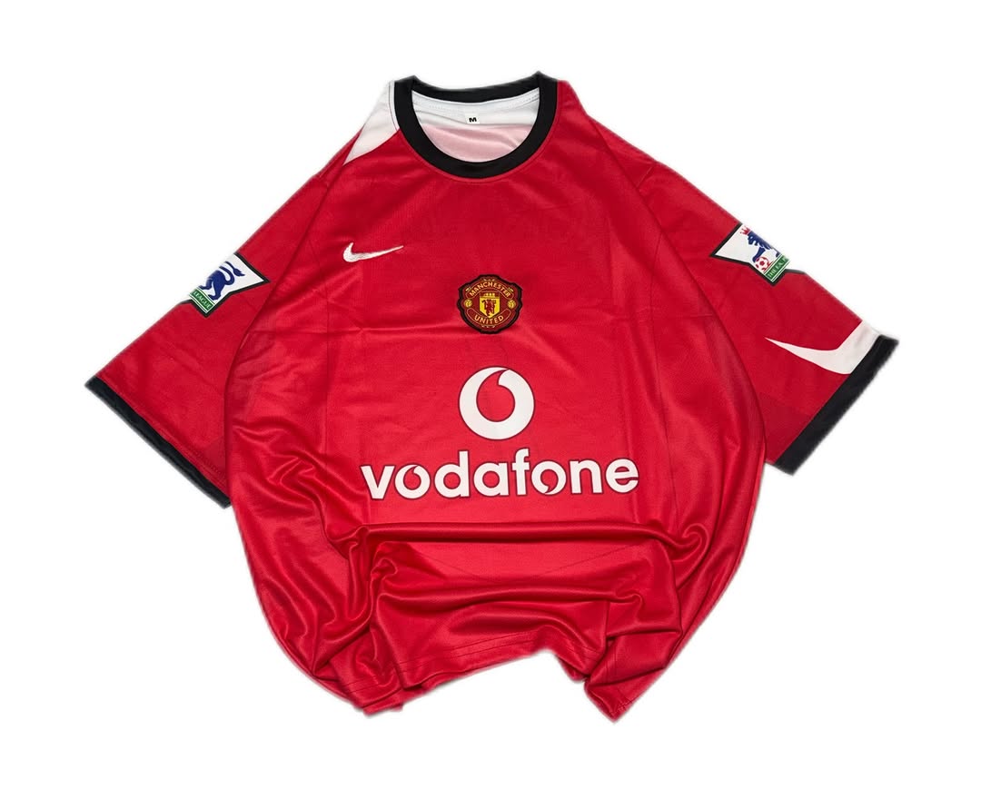 Cristiano Ronaldo Manchester United 2004–06 Retro Kit | top Embroidered | 5 Sleeve