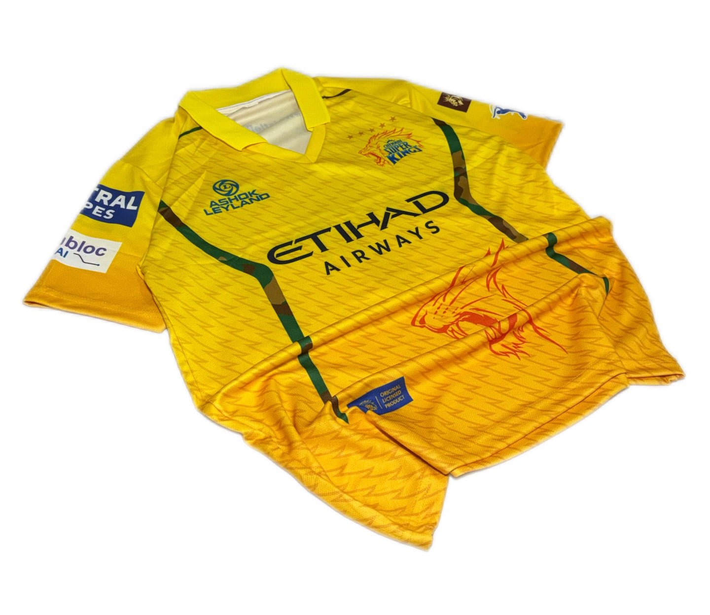 MS Dhoni CSK 2026 Collared Jersey | top Sublimation | M & L