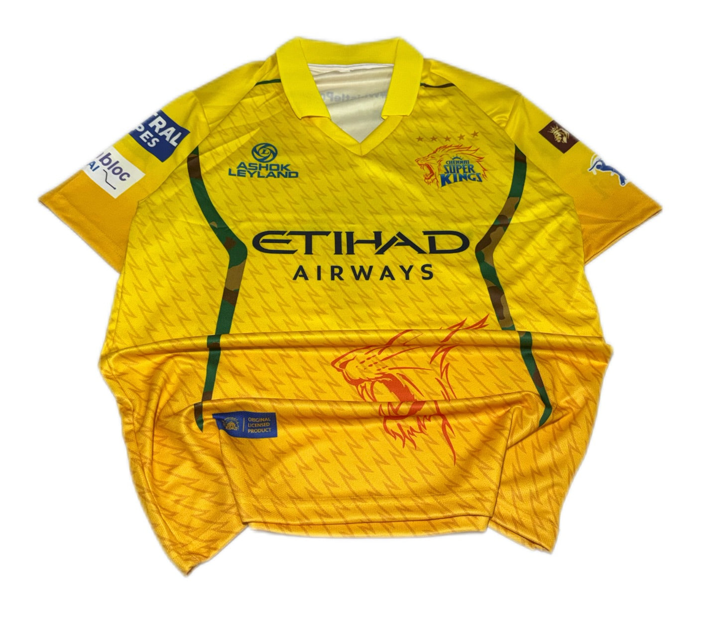 MS Dhoni CSK 2026 Collared Jersey | top Sublimation | M & L