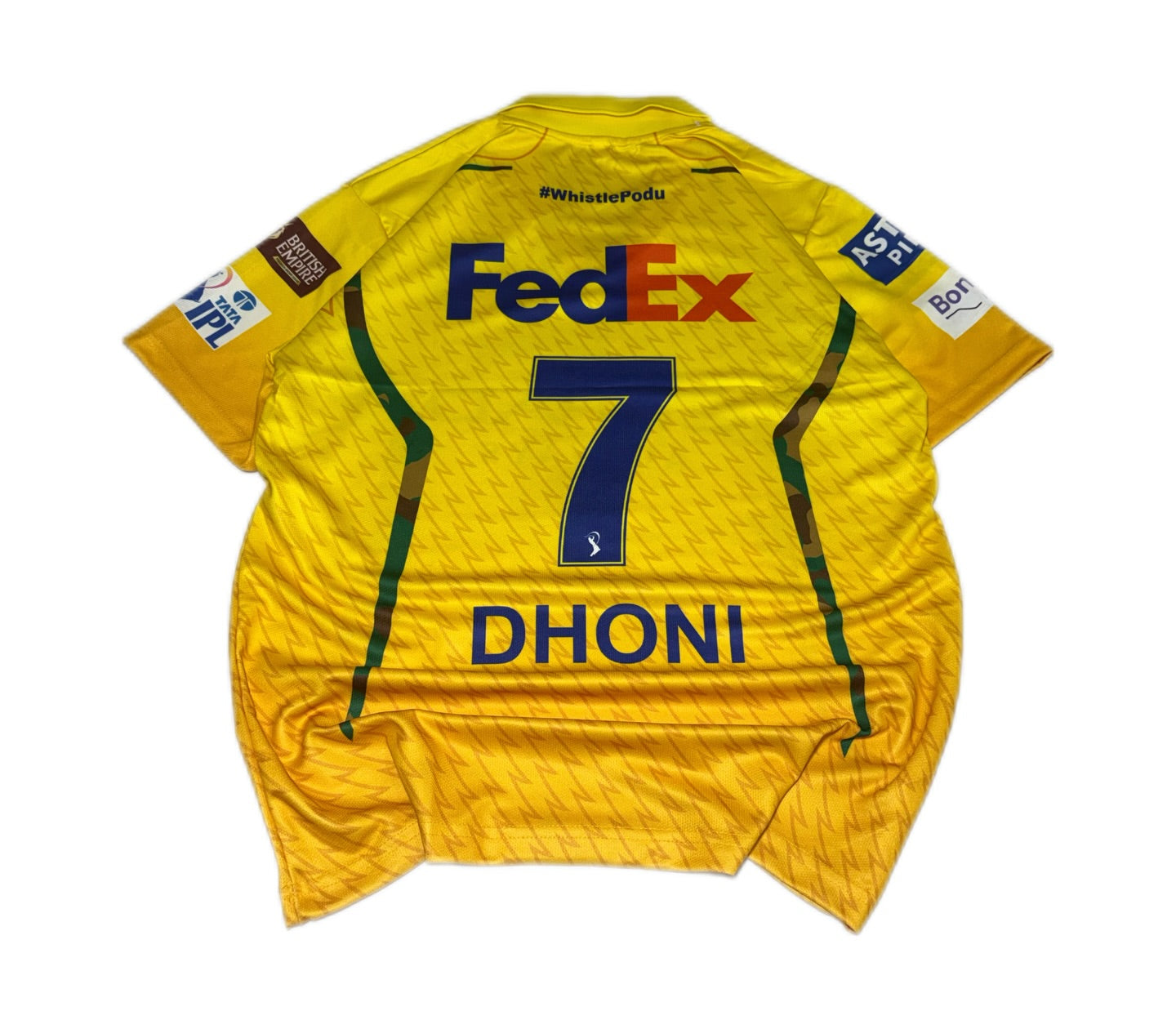 MS Dhoni CSK 2026 Collared Jersey | top Sublimation | M & L