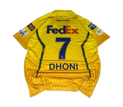 MS Dhoni CSK 2026 Collared Jersey | top Sublimation | M & L