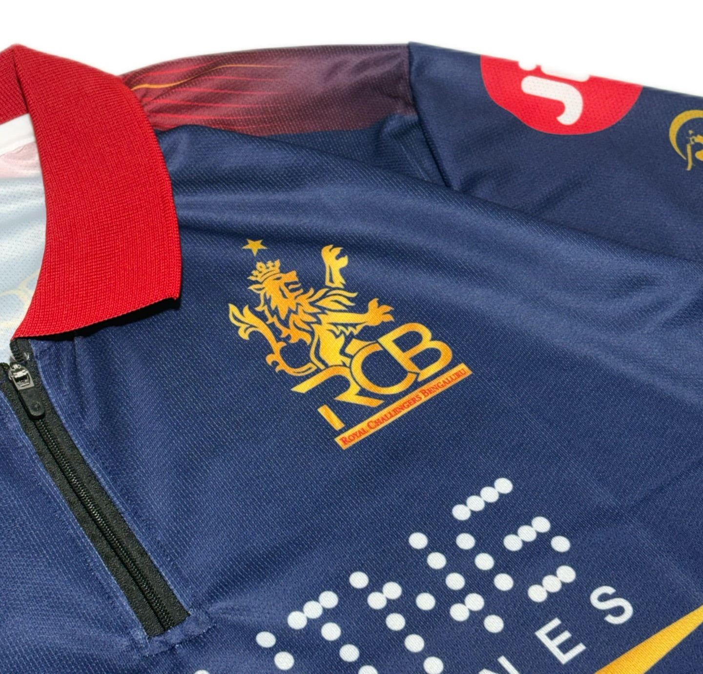 Virat Kohli 18 Collared Zip Jersey | top Sublimation