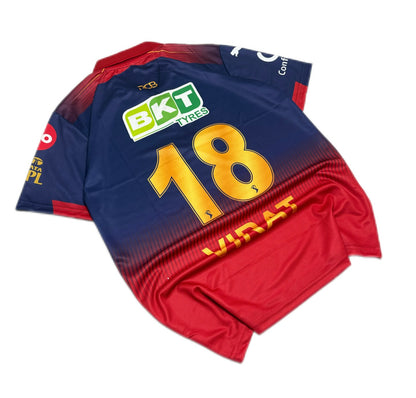 Virat Kohli 18 Collared Zip Jersey | top Sublimation