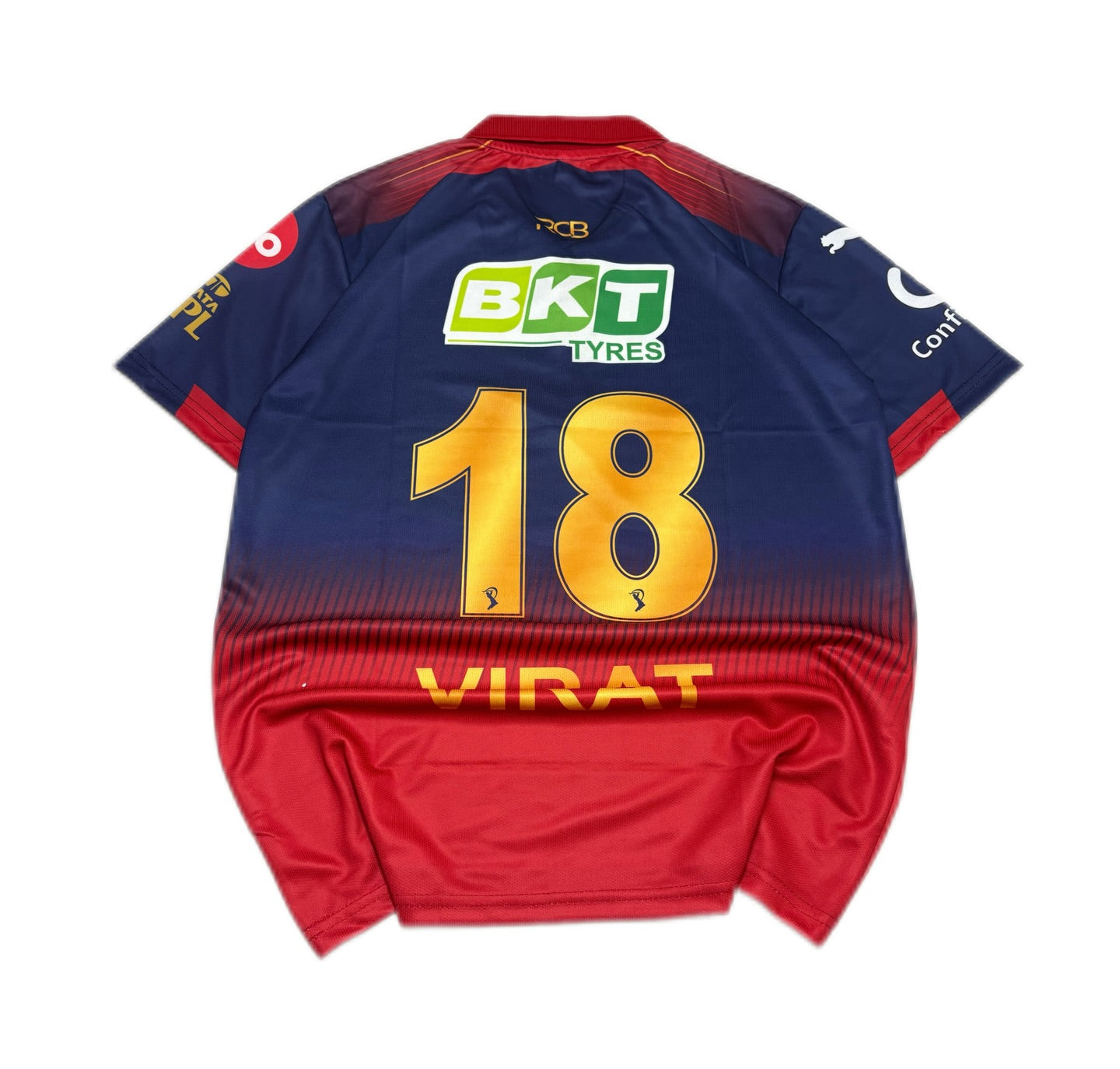 Virat Kohli 18 Collared Zip Jersey | top Sublimation